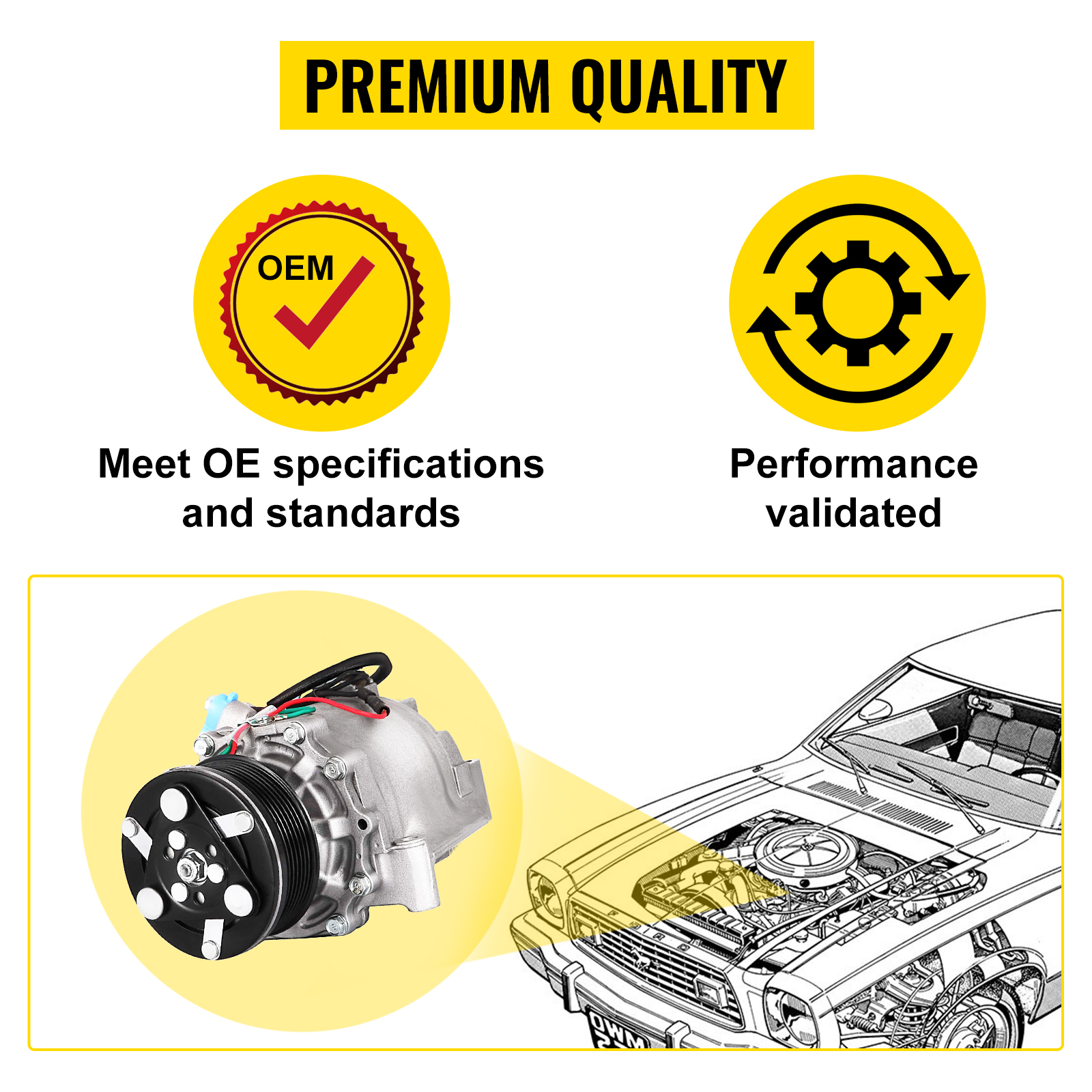 coco1210です。 VEVOR AC Compressor Clutch for Honda Civic 1.8L 2006-2011
