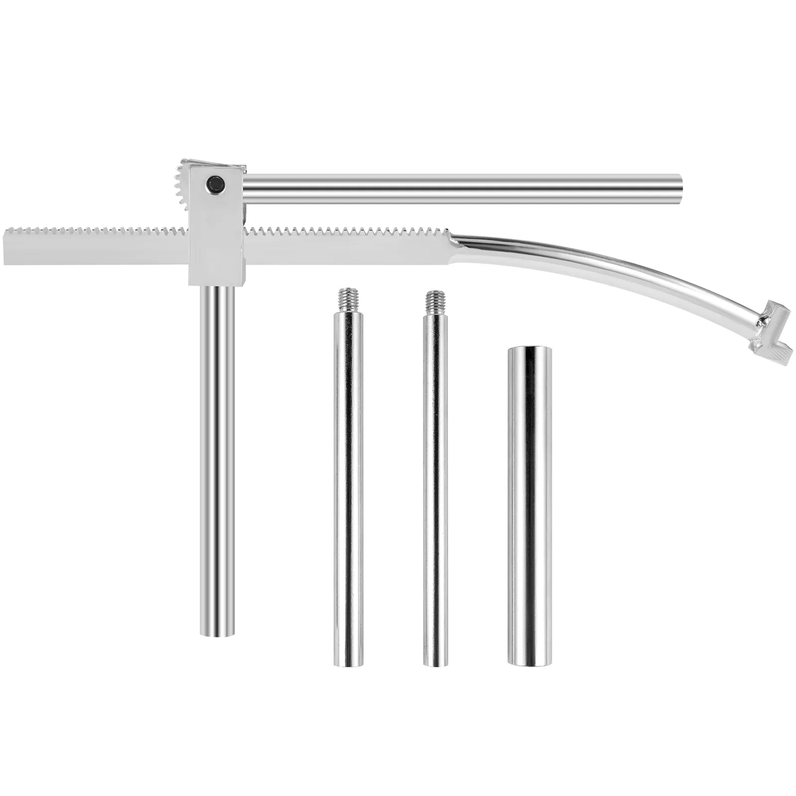 VEVOR dirt bike tire mounting tool with three metal rods and a curved arm.