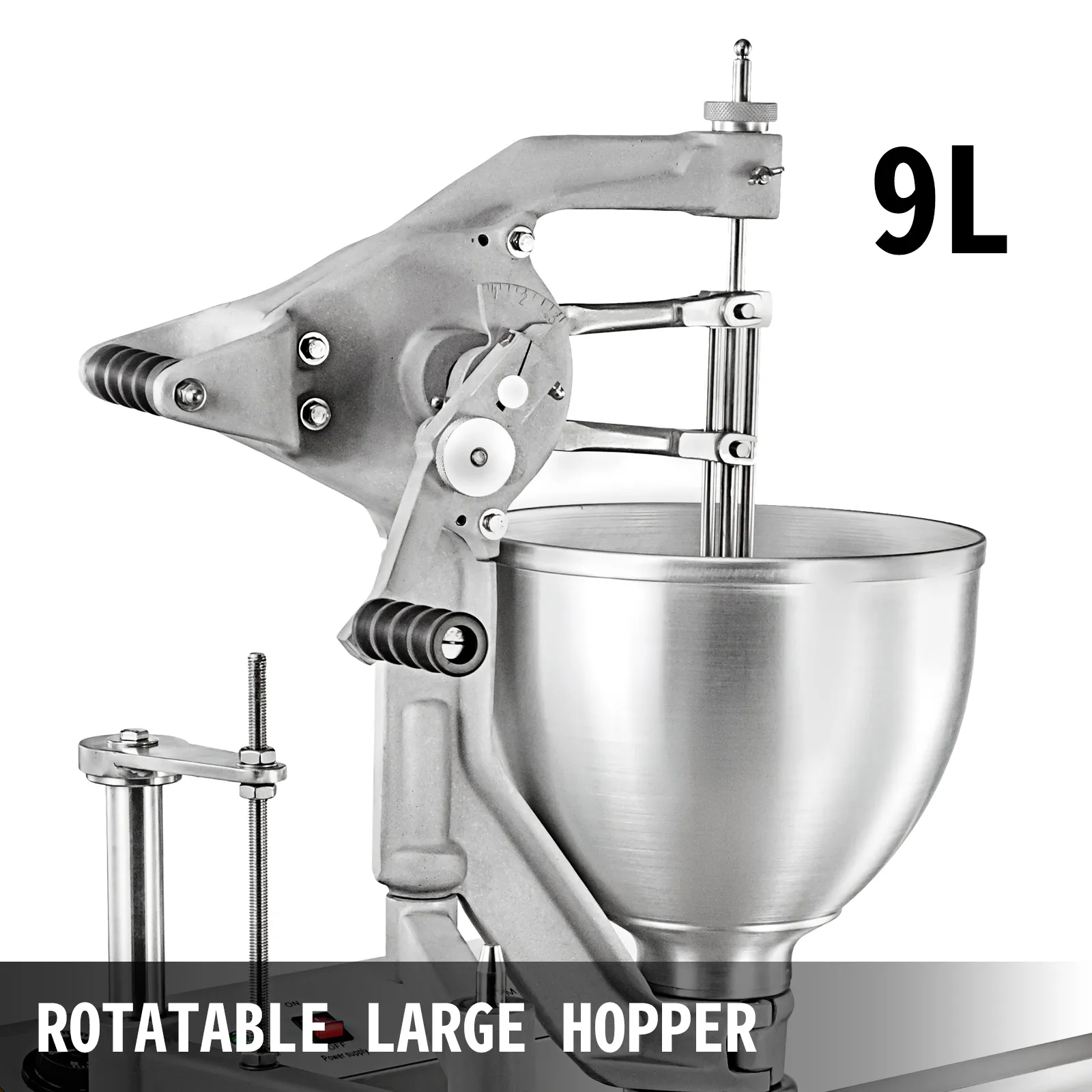 Freidora de donuts VEVOR con tolva grande giratoria, capacidad de 9 l.