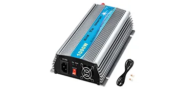 Inversor solar de conexión a red VEVOR de 1000 W con ventilador de refrigeración y cable de alimentación