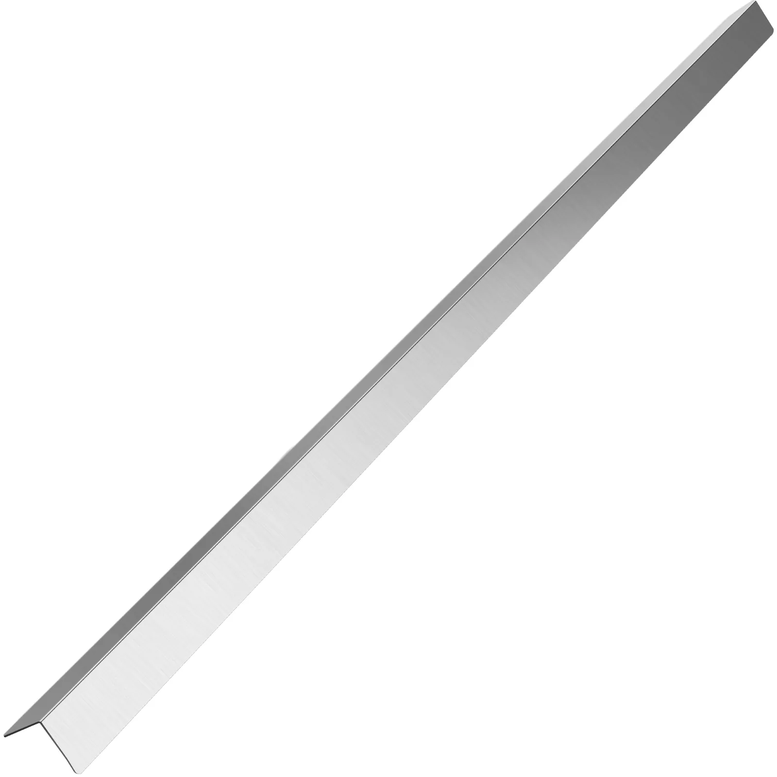 Protector de esquinas de acero inoxidable VEVOR con acabado cepillado, alargado y en ángulo.