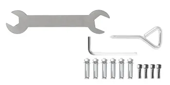 installation tools and screws set for VEVOR stainless steel handrail assembly