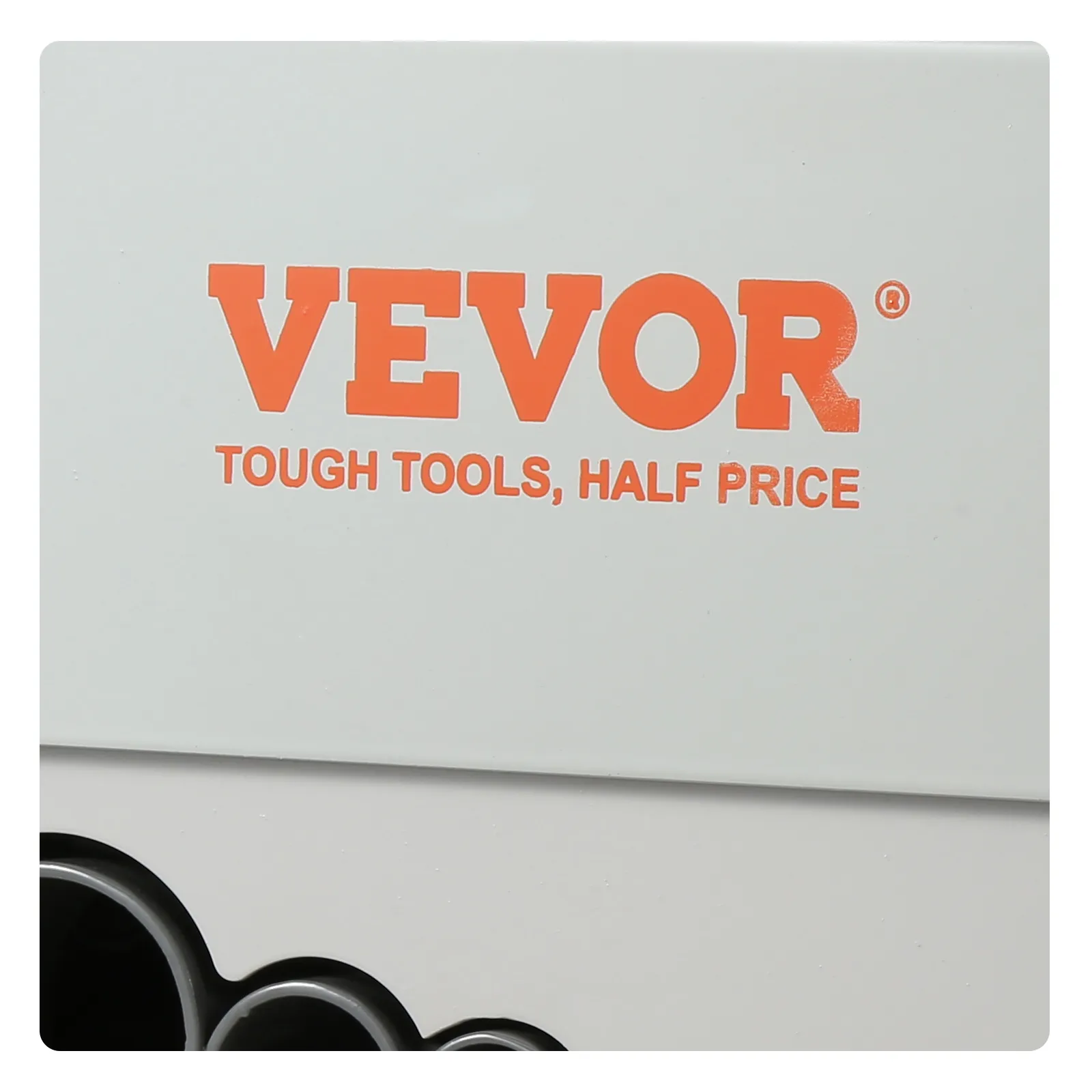 VEVOR wire stripping machine, logo in orange with tagline "tough tools, half price" on white background.