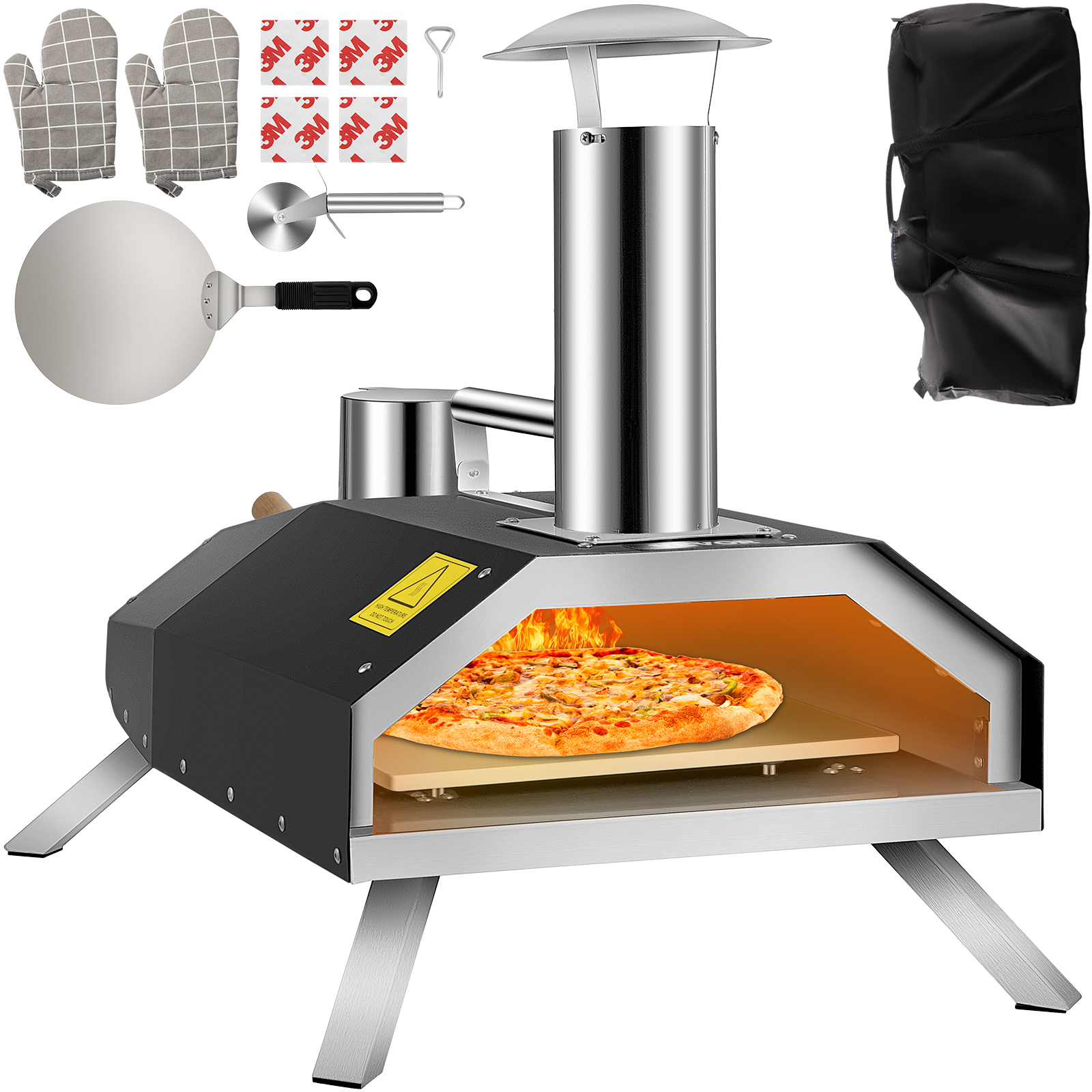 4er-Set Pizza-Pfannen Aus Edelstahl, 30,5 Cm – Ofenfest & Spülmaschinenfest