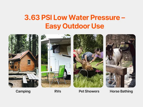 Portable Propane Water Heater 10L Tankless with Accessory Regulator for RV