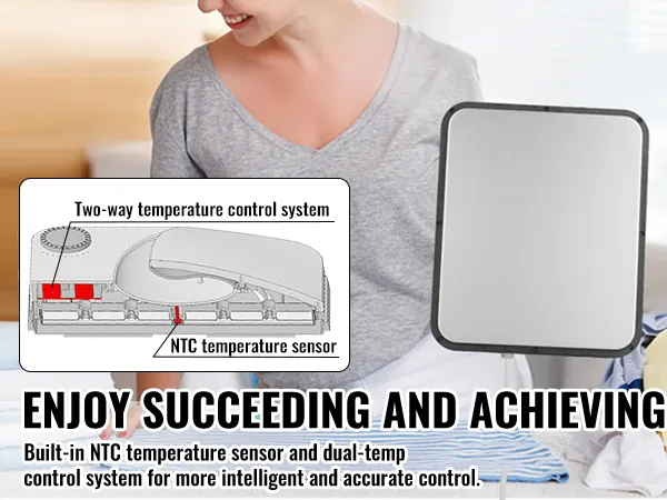 two-way temperature control system of VEVOR heat press machine, featuring a built-in ntc sensor.