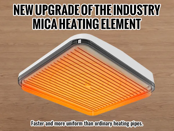 VEVOR-Heißpressmaschine mit verbessertem Glimmer-Heizelement für schnelleres, gleichmäßiges Erhitzen eines T-Shirts.