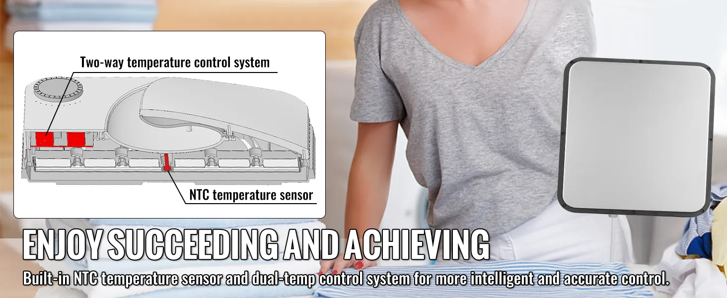 VEVOR heat press machine with ntc temperature sensor and dual-temp control system for precision.