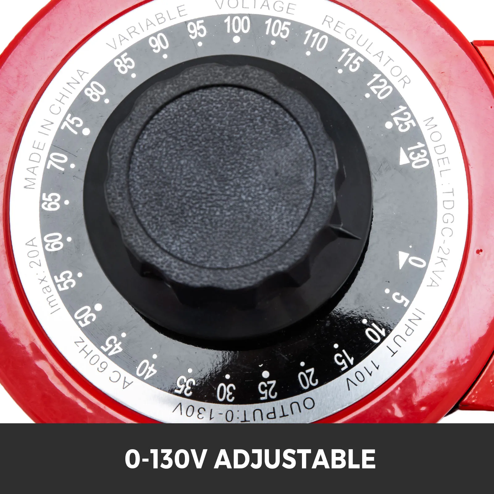 Transformador variable VEVOR con dial de voltaje ajustable de 0 a 130 V