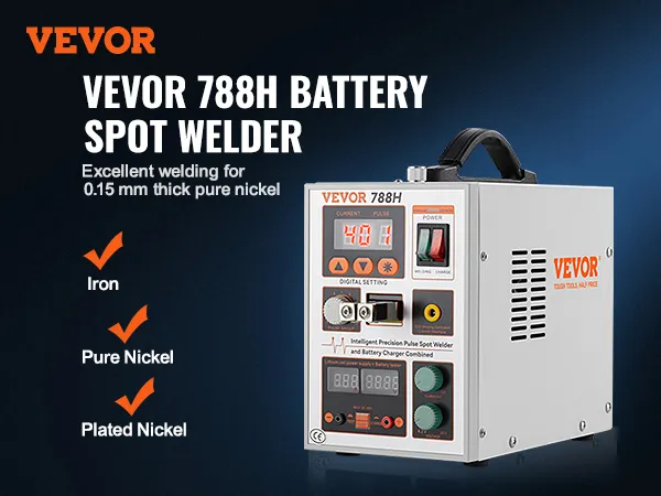 VEVOR 788h accupuntlasapparaat met digitale instellingen, uitstekend voor zuiver en geplateerd nikkel en ijzer.