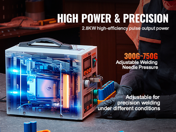 VEVOR Battery Spot Welder, 788H Pulse Spot Welder & Battery