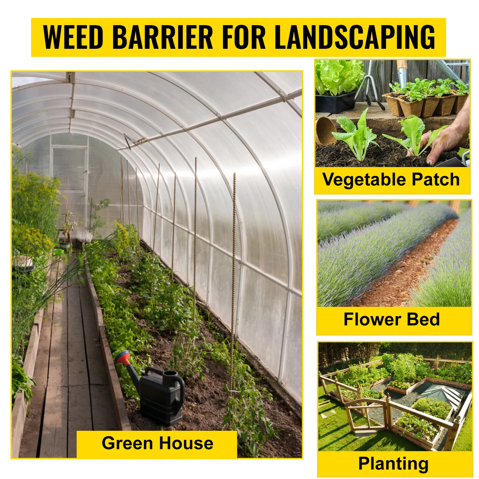 Lona de entrada VEVOR para invernaderos, huertos, parterres y plantaciones.