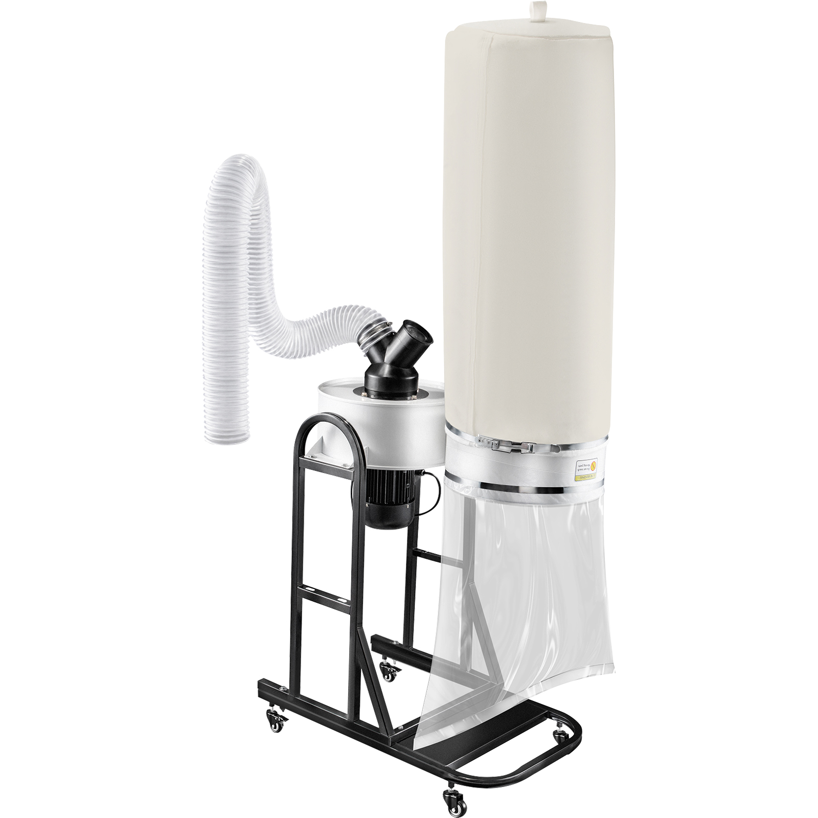 VEVOR 1.5 HP Dust Collector, 647 CFM Portable Vortex Dust