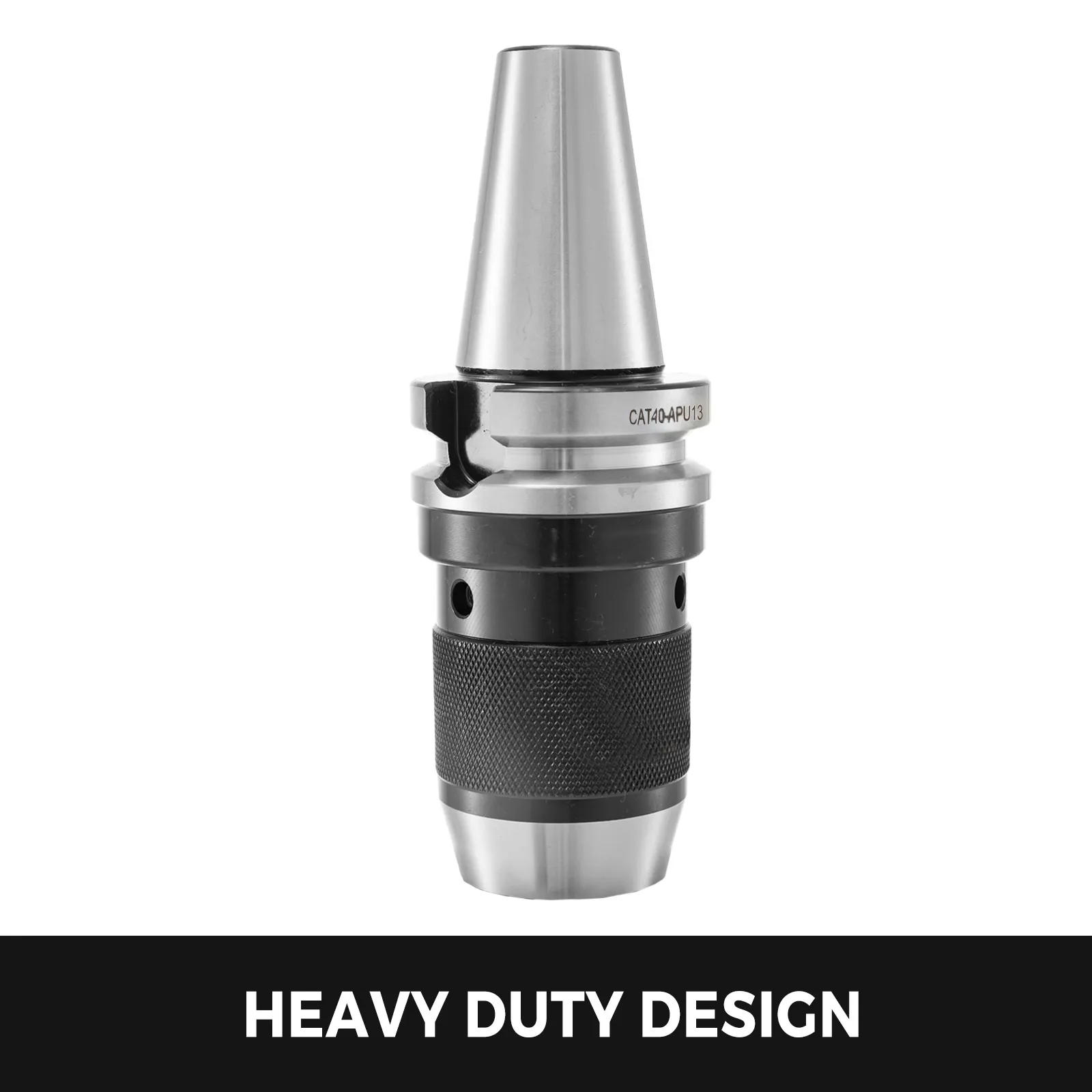 Mandril de pinza VEVOR cat40 con diseño resistente y construcción robusta.