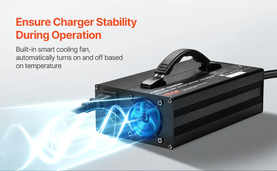 Forklift Battery Charger Smart Fully Automatic 24V 30A Fast Charger Portable