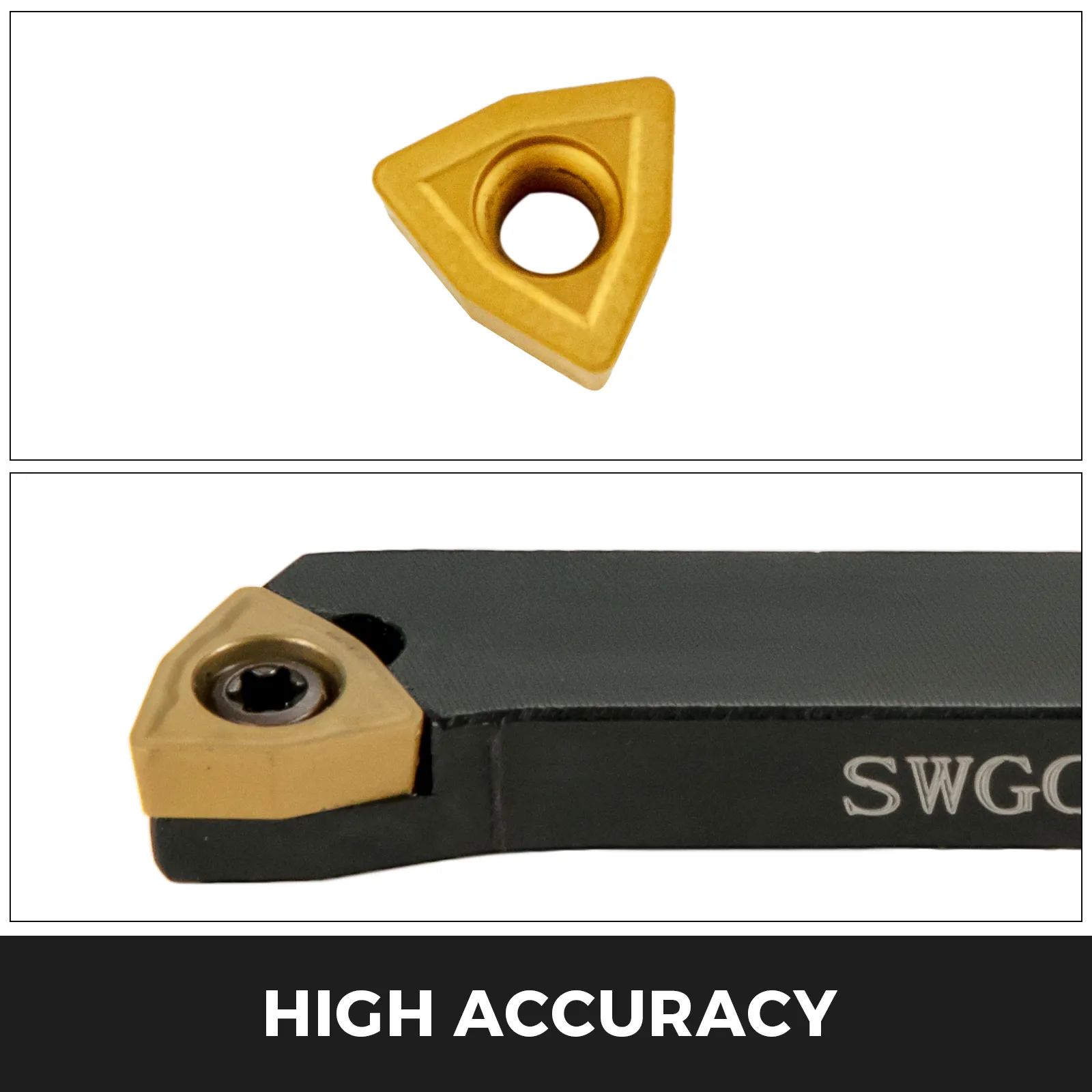 VEVOR indexable carbide tools, high-accuracy cutting insert and holder.