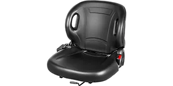VEVOR universal tractor seat with black padded cushion and armrests.