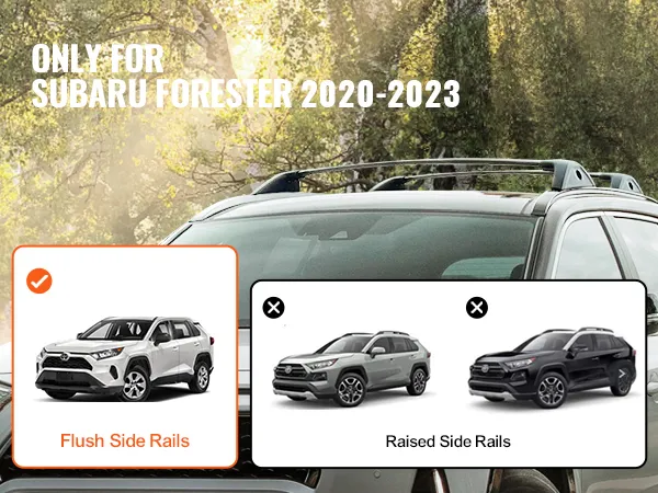 Barre trasversali portatutto VEVOR per Toyota Rav4 2019-2023, compatibili solo con barre laterali a filo.