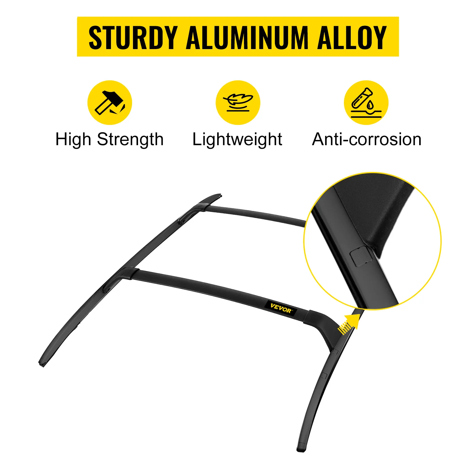 VEVOR roof rack for mazda cx-5, sturdy aluminum alloy, high strength, lightweight, anti-corrosion.