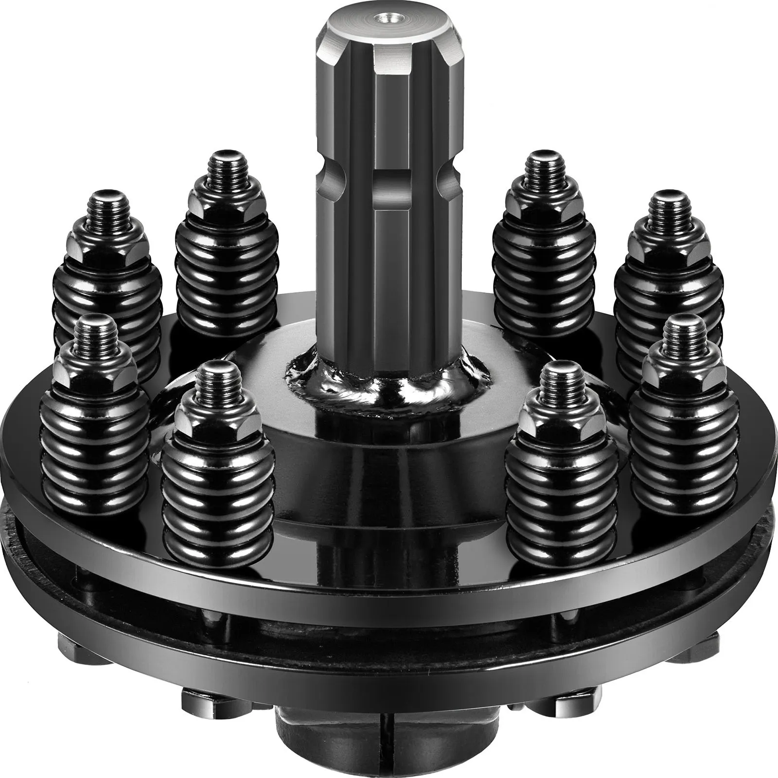 Embrague deslizante VEVOR TDF con múltiples resortes helicoidales y un eje estriado central.