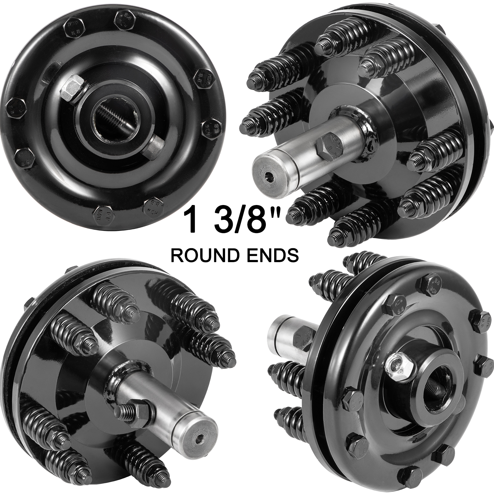 VEVOR Slip Clutch, 1 3/8” PTO Slip Clutch, Smooth Round Ends PTO