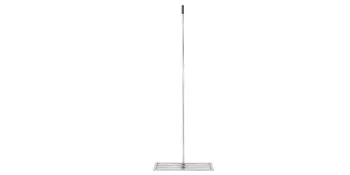 VEVOR lawn leveler tool with long handle and metal leveling head against white background