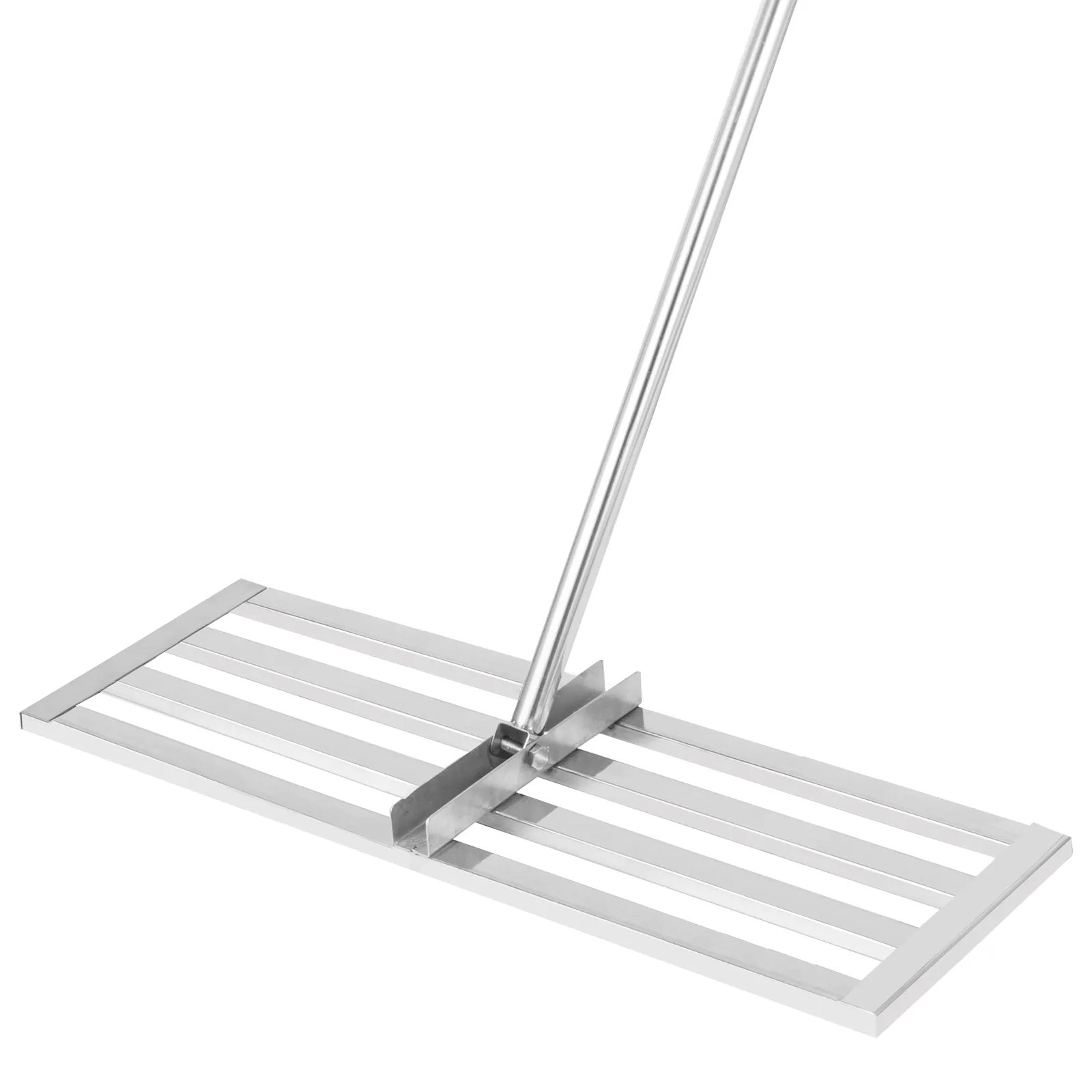 VEVOR lawn leveler tool with stainless steel construction and ergonomic handle.