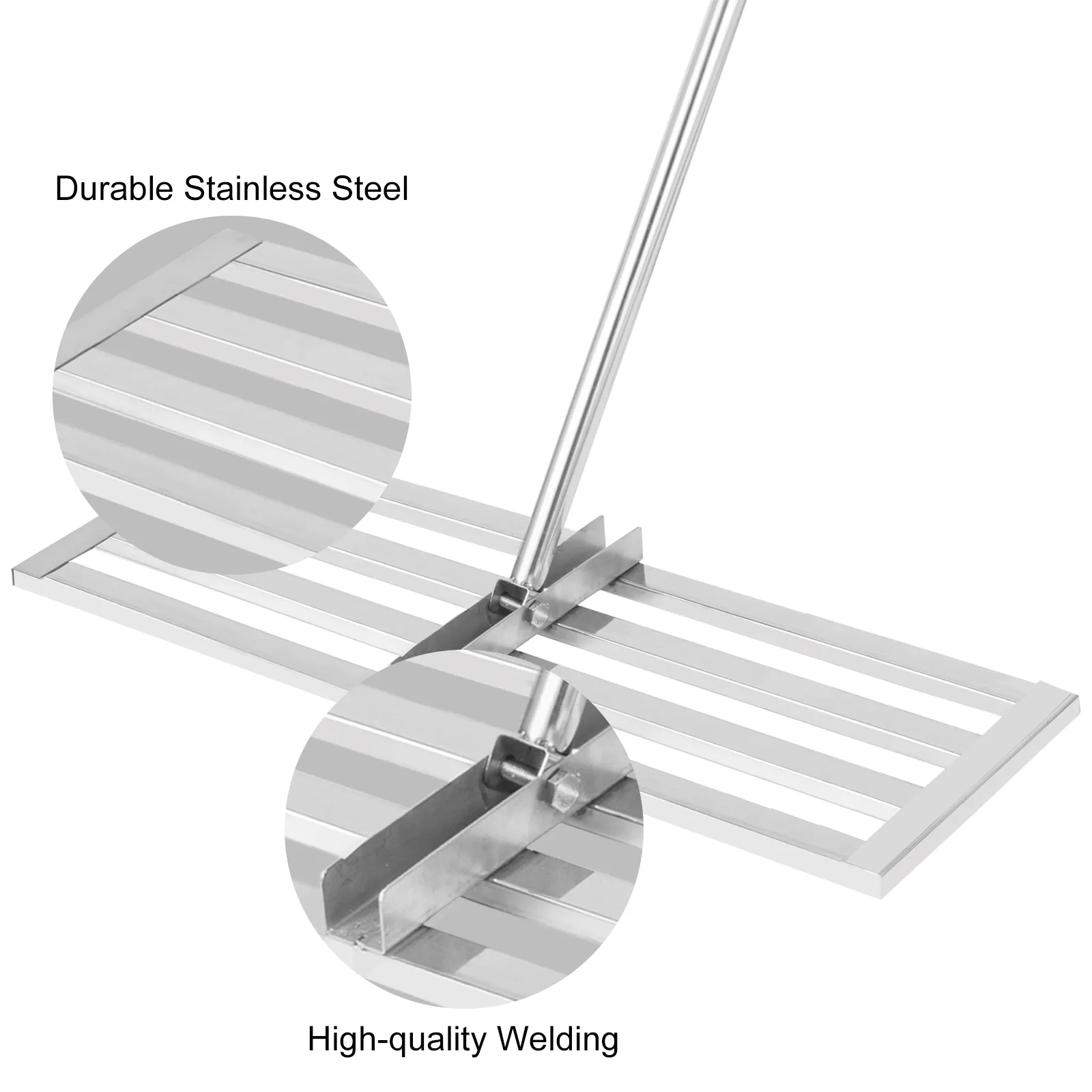 VEVOR lawn leveler tool with durable stainless steel and high-quality welding.