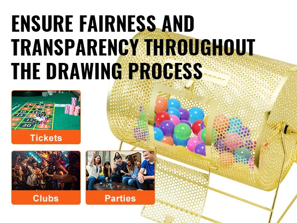 VEVOR raffle drum ensuring fairness in draws for tickets, clubs, and parties.