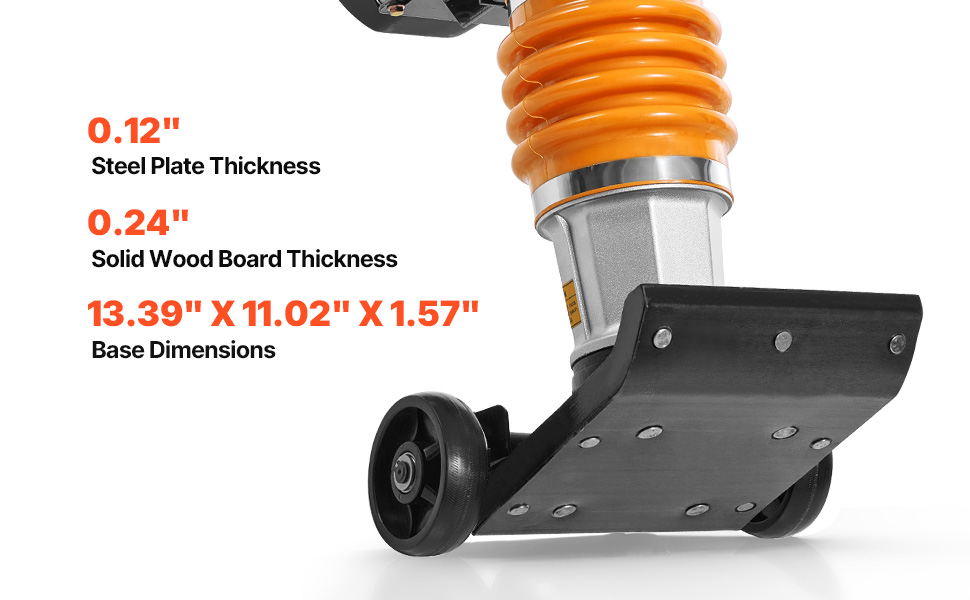 VEVOR Jumping Jack Compactor, 6.5 HP Vibratory Rammer Fuel-Powered