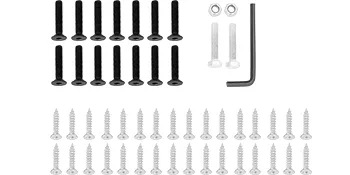 assorted screws, bolts, nuts, and an allen wrench for VEVOR murphy bed kit.