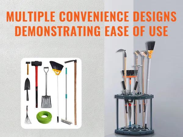 De VEVOR tuingereedschap organizer biedt veelzijdige oplossingen voor het opbergen van gereedschap met een hoge capaciteit.