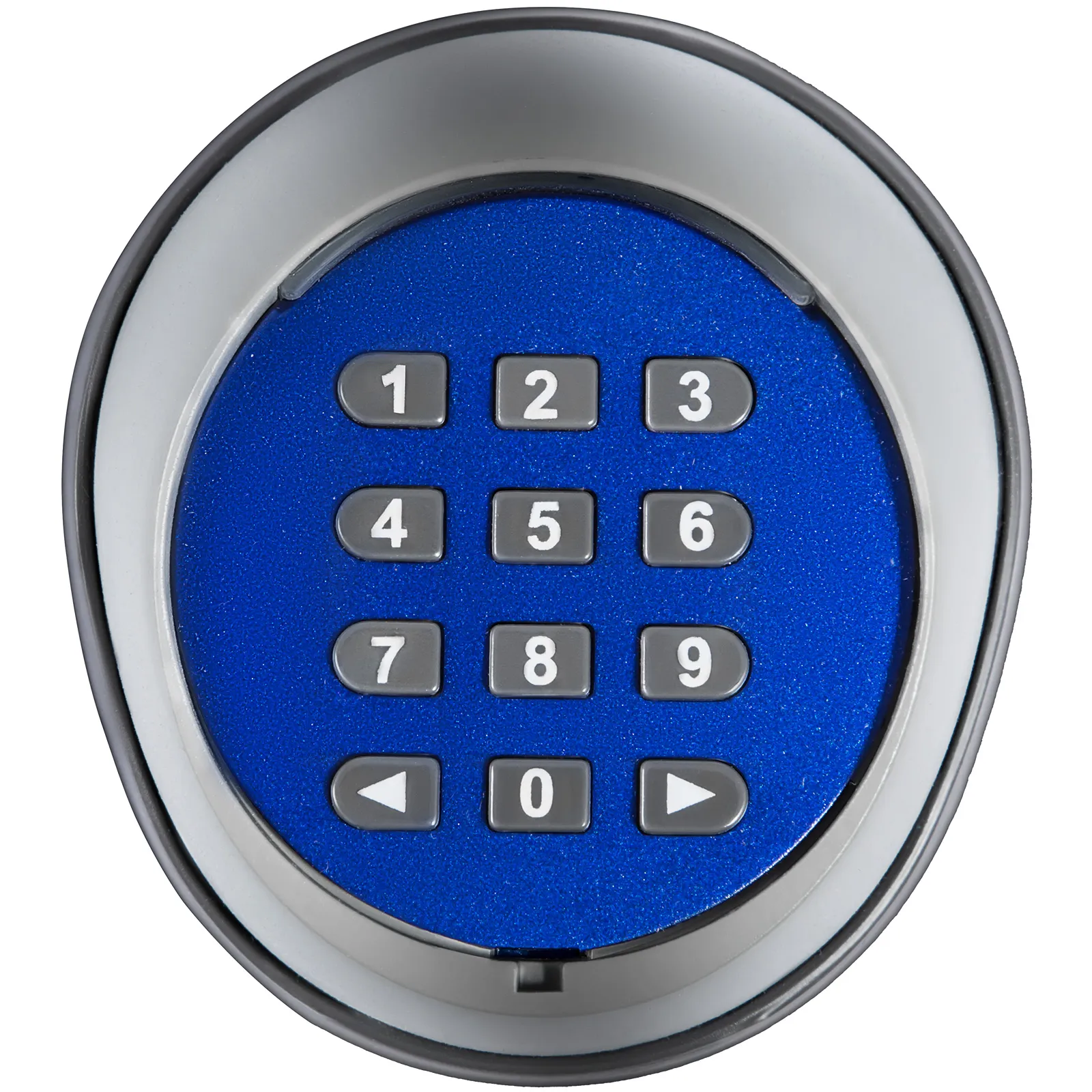 VEVOR wireless keypad with blue background and numeric buttons for secure access.
