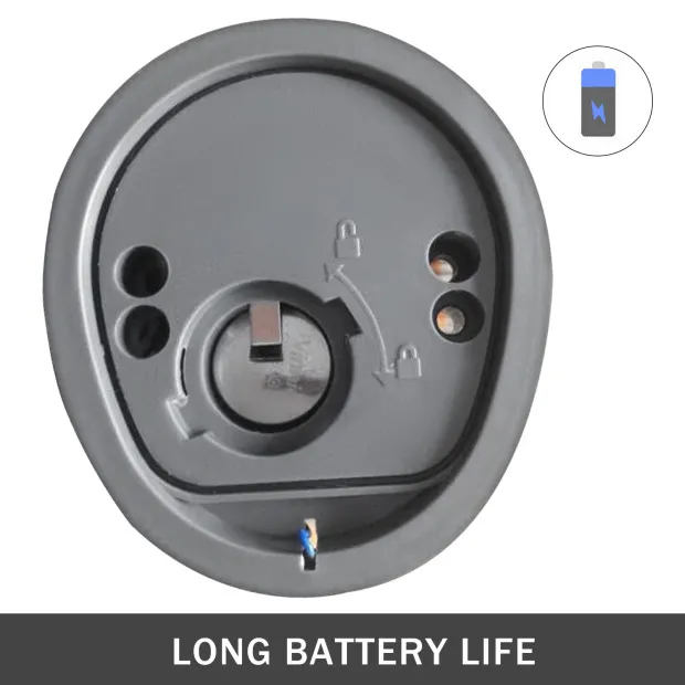 VEVOR wireless keypad back panel showing long battery life indicator.