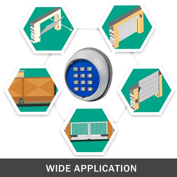 VEVOR wireless keypad with wide application for various gates and doors.