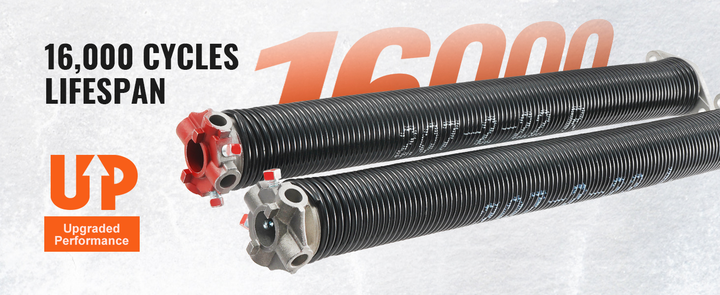 VEVOR Garage Door Torsion Springs, Pair of 0.207 x 2 x