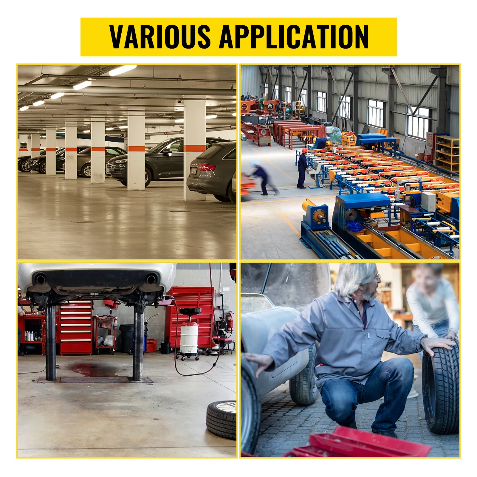 various application of VEVOR carrier & pinion bearing puller in automotive and industrial settings.