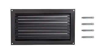 black VEVOR flood vent with four mounting screws displayed.