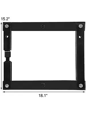 Herramienta para eje VEVOR dana, marco rectangular negro, dimensiones 18,1" x 15,2".