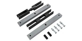 Separador de carcasa diferencial VEVOR con barras de metal y pernos dispuestos.