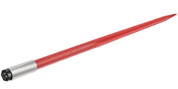 roter VEVOR-Heuspeer mit silberner Befestigungsstelle und schwarzer Spitze.