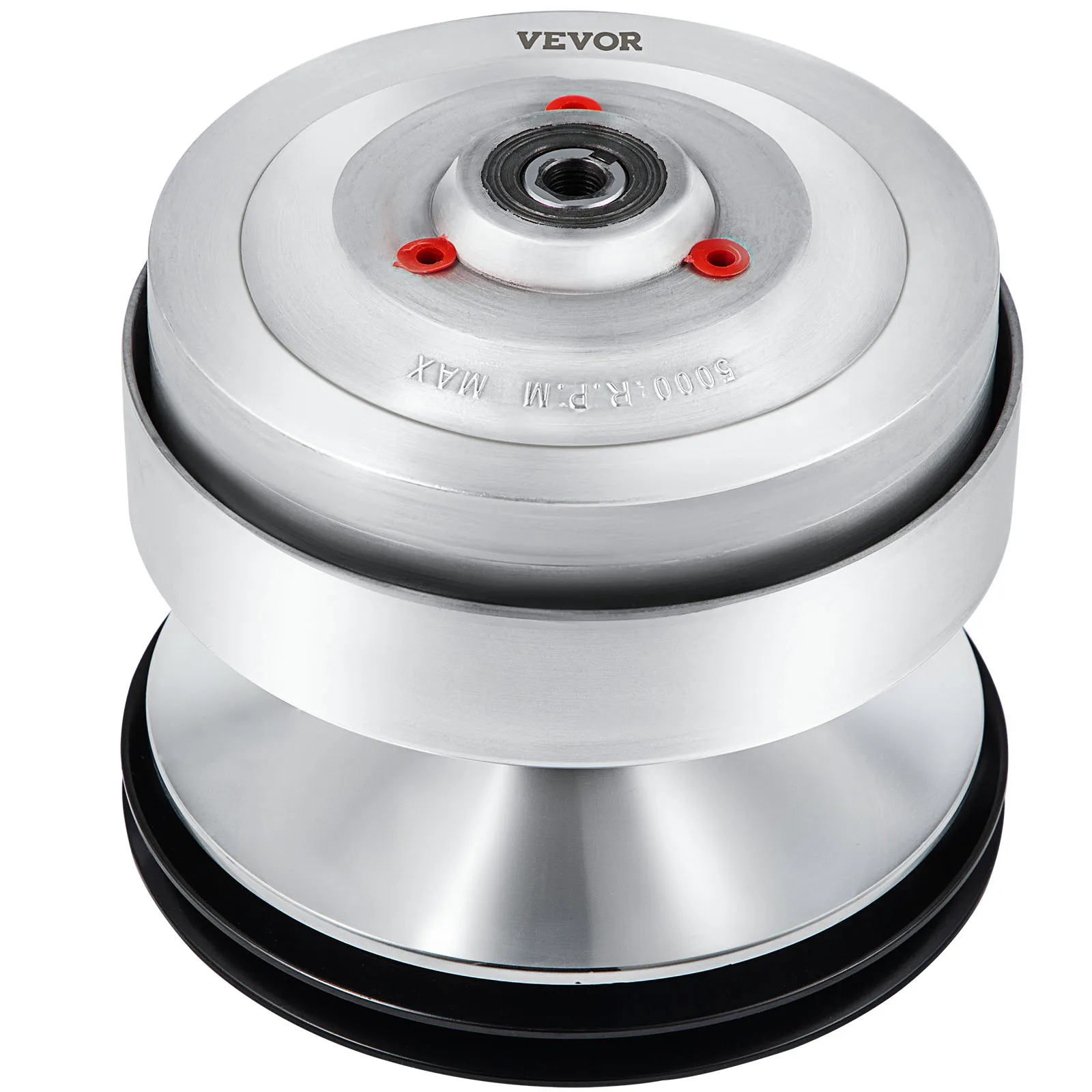 VEVOR golf cart drive clutch, polished metal, close-up angle.