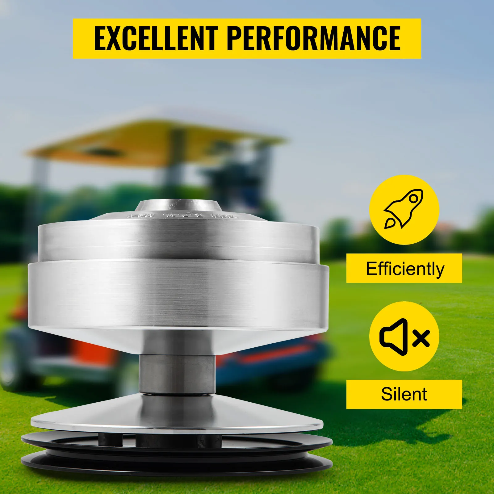 VEVOR golf cart drive clutch for efficient and silent performance on green grass.