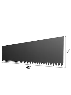 VEVOR steel landscape edging, 40" long with serrated bottom, 8" tall.