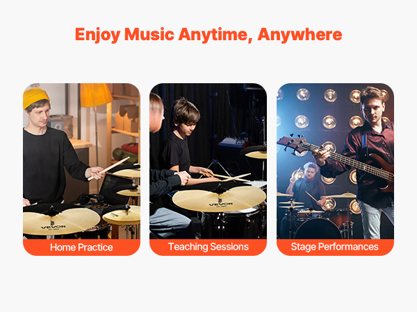 VEVOR Cymbal Sets for Drums – Bright Sound & Alloy Build