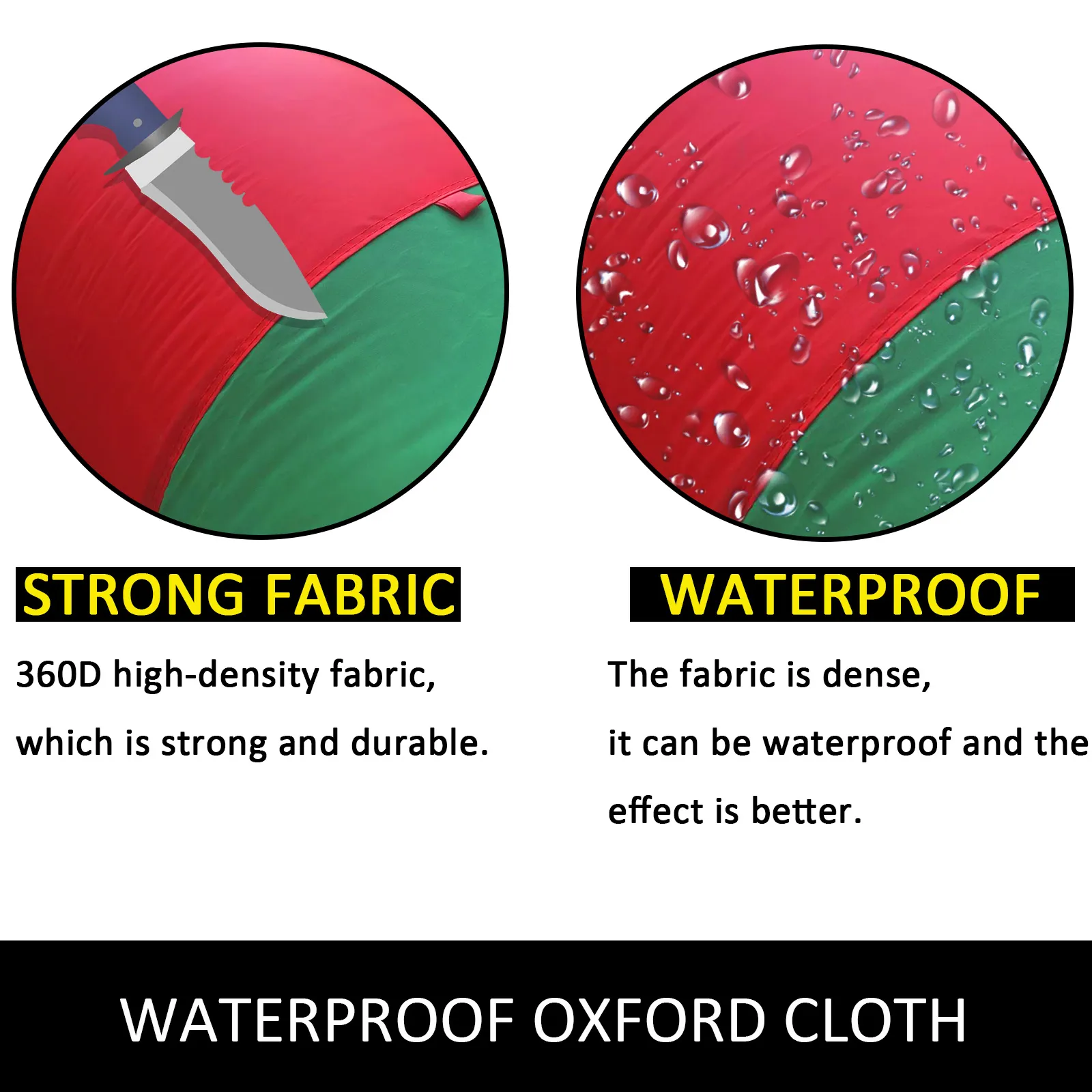 strong and waterproof oxford cloth fabric details for VEVOR inflatable rainbow arch.