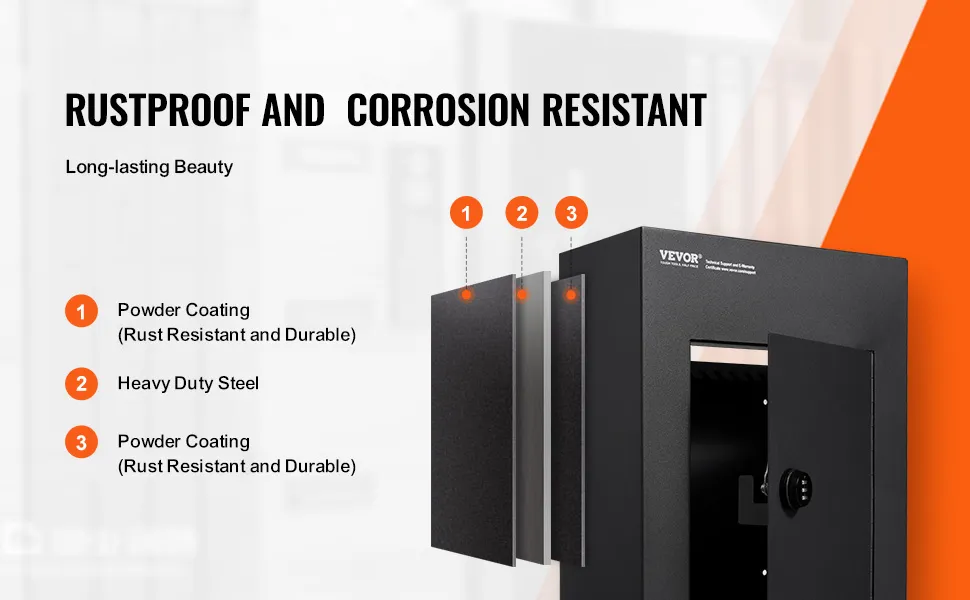 VEVOR through the wall drop box, rustproof and corrosion resistant with heavy-duty steel and powder coating.
