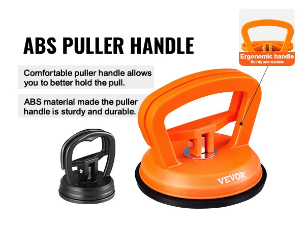 orange abs puller handle from VEVOR dent removal kit, highlighting ergonomic and durable design.