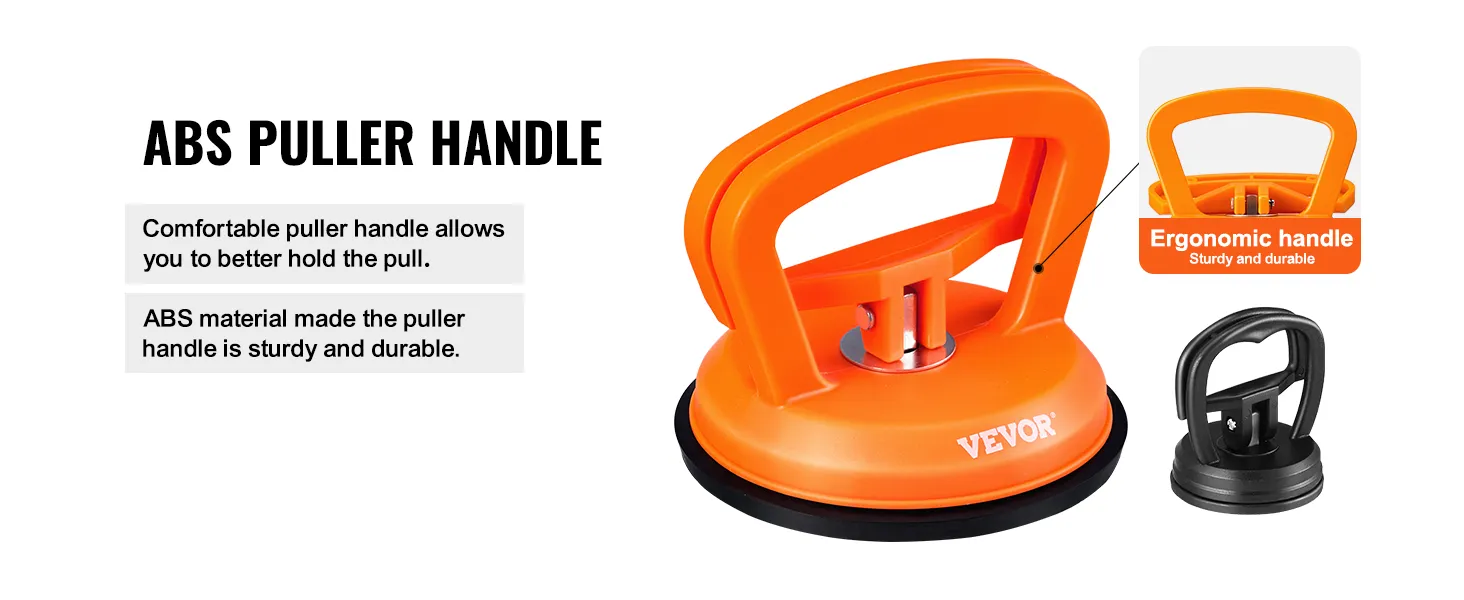 orange abs puller handle from VEVOR dent removal kit, highlighting ergonomic and durable design.