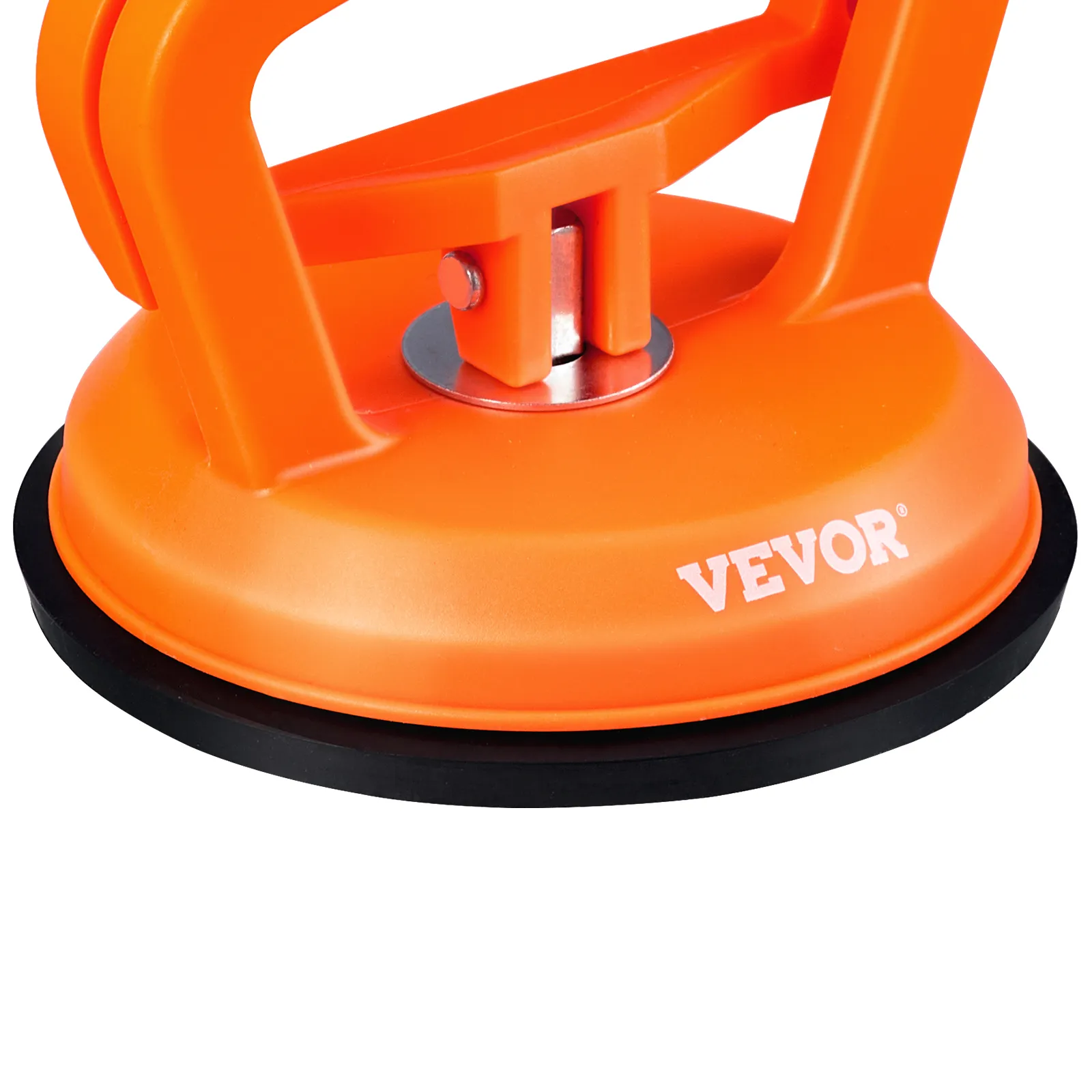 orange suction cup tool with "VEVOR" branding for the VEVOR dent removal kit.